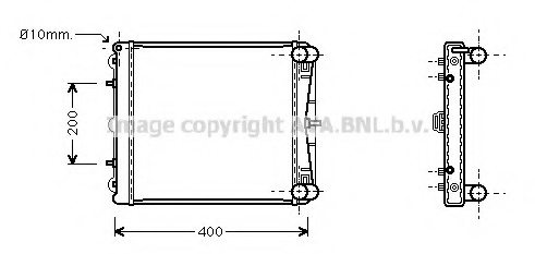 PRASCO PR2037 Radiator, engine cooling